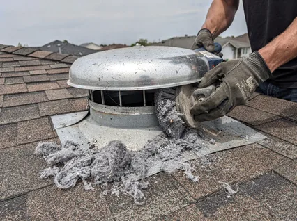 Cleaning Dryer Vent On Roof in Windsor