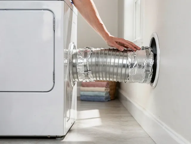 Professional dryer vent hose installation by Windsor Dryer Vent Cleaning in Windsor