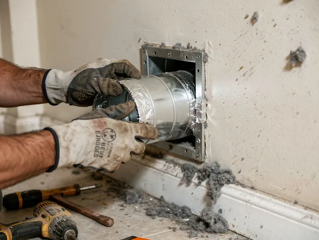 Professional dryer vent repair and installation by Windsor Dryer Vent Cleaning in Windsor